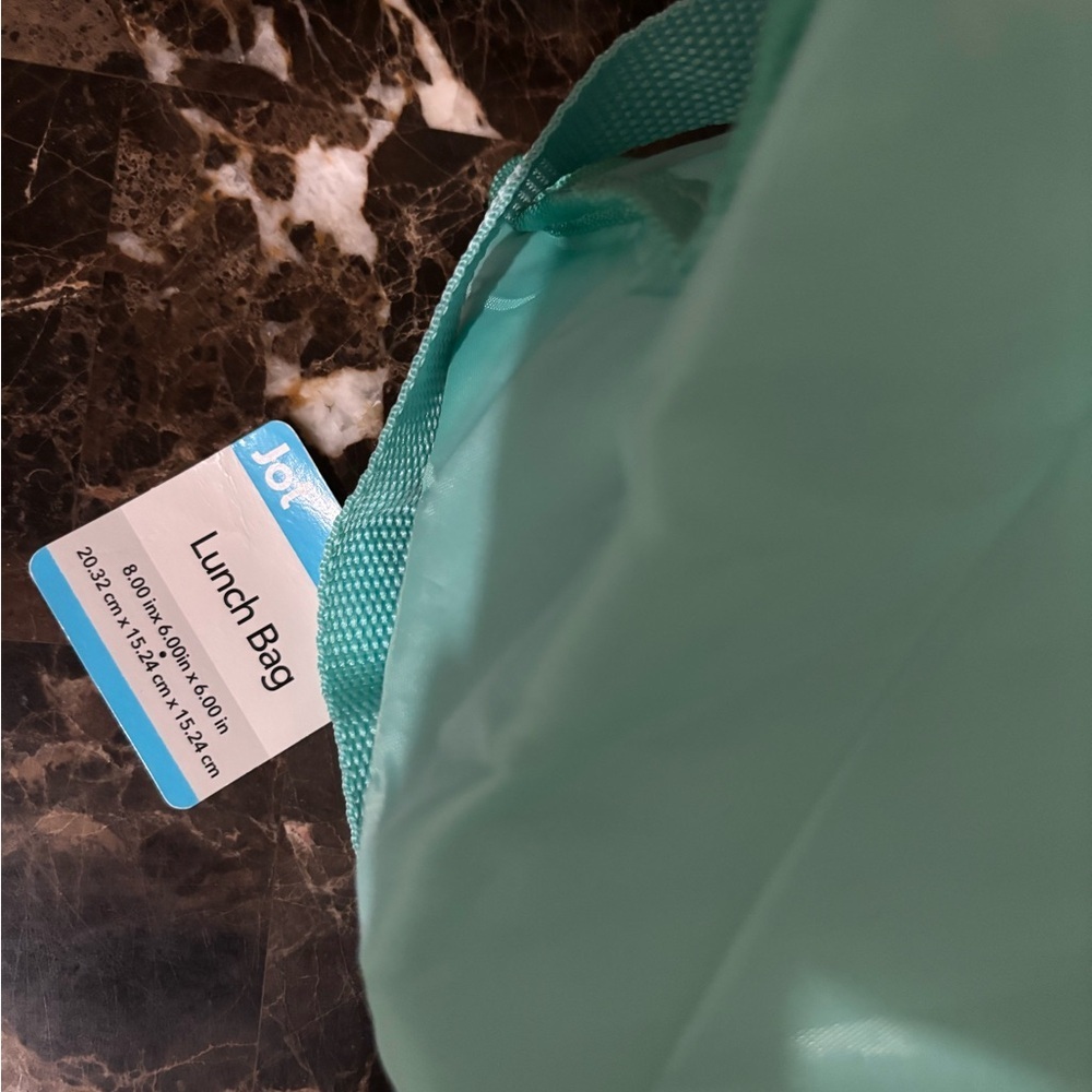 Wearable air filter fan Aqua Teal Insulated bag - Picture 3 of 6
